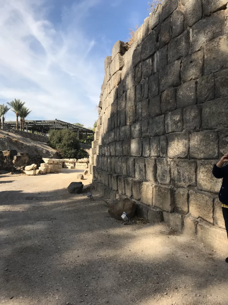 rocky road to ruins in Bet-She'an