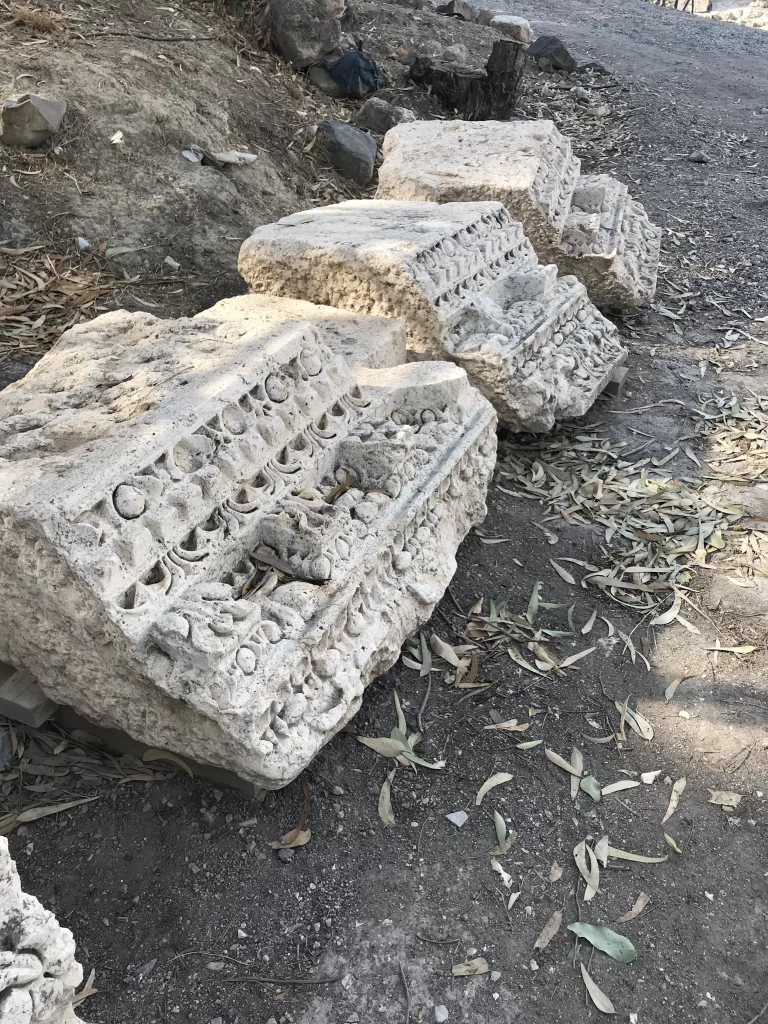 ruins highlighting the northern stables of Bet-She'an